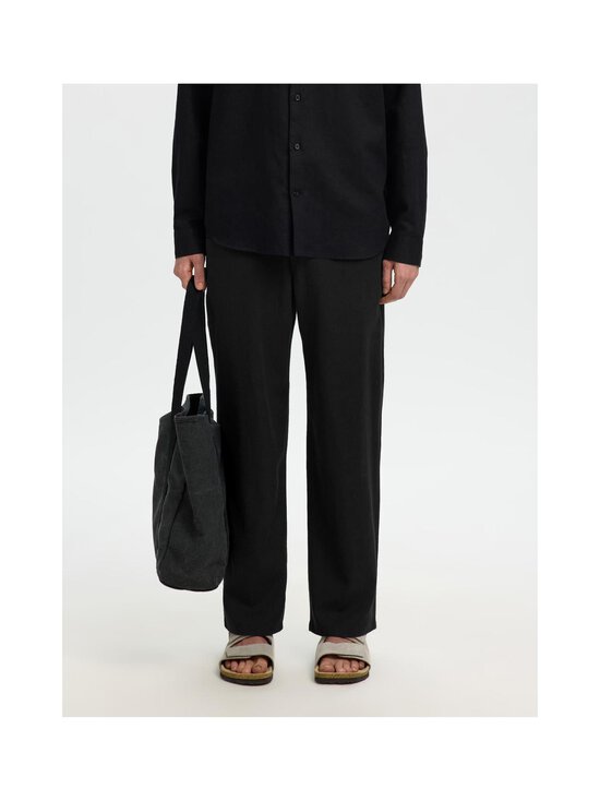 Selected - Püksid Brody Loose Linen Blend - BLACK | Stockmann - photo 5
