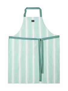 Lexington - Striped Linen Cotton -esiliina - GREEN/WHITE | Stockmann