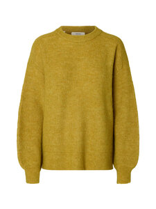 Selected - SlwLulu Relaxed -neule - AVOCADO OIL DETAIL:MELANGE | Stockmann