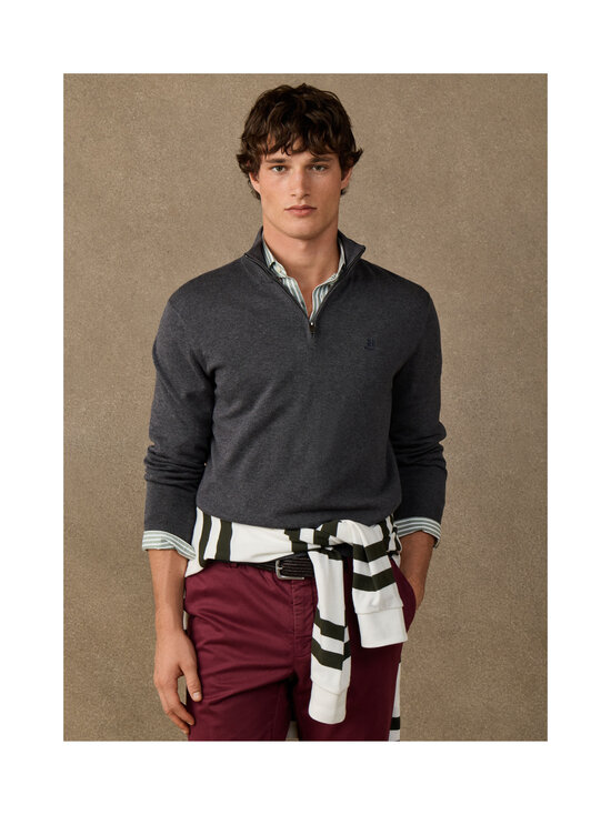 Hackett London - Heritage Cotton Half Zip -neulepaita - 987 GREY | Stockmann - photo 4