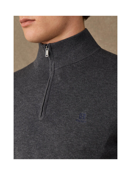 Hackett London - Heritage Cotton Half Zip -neulepaita - 987 GREY | Stockmann - photo 7
