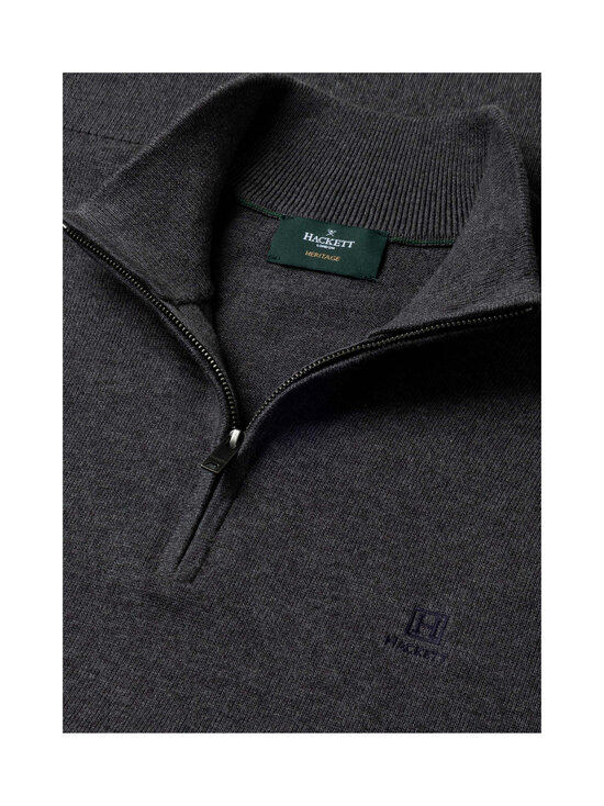 Hackett London - Heritage Cotton Half Zip -neulepaita - 987 GREY | Stockmann - photo 8