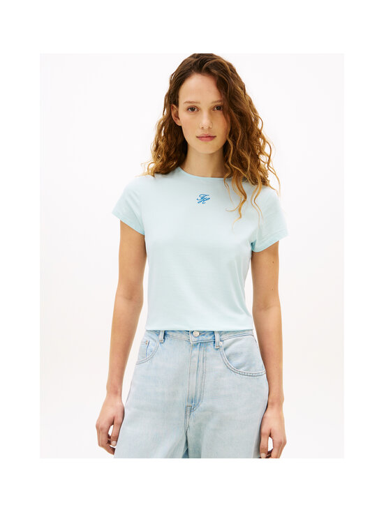 Tommy Hilfiger - Emboss Slim t-paita - CYR KEEPSAKE BLUE | Stockmann - photo 4
