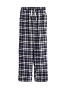 Lindex - Flannel-ruutupyjamahousut - 2521 DARK NAVY | Stockmann