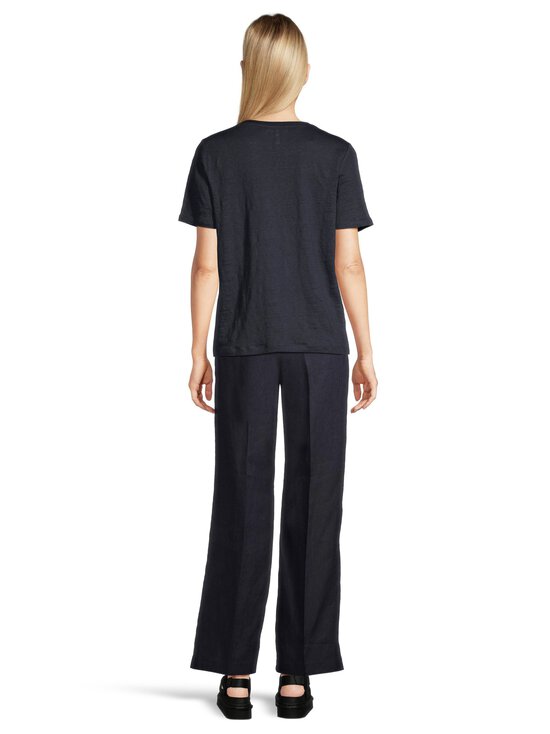 ESSENTIALS by Stockmann - Ariella Linen t-paita - DK.NAVY | Stockmann - photo 3