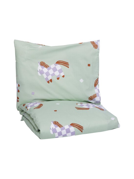 Pentik - Heppa-pussilakanasetti 85 x 125 cm + 36 x 46 cm - GREEN - photo 1 Pentik - Heppa-pussilakanasetti 85 x 125 cm + 36 x 46 cm - GREEN | Stockmann - photo 1