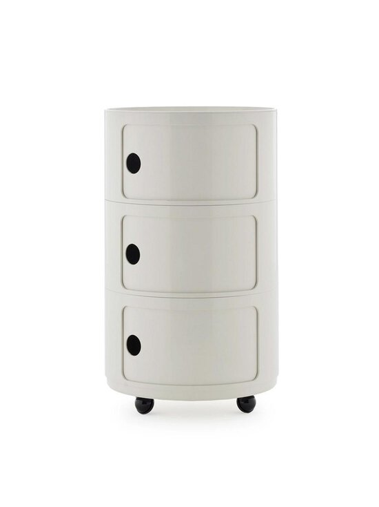 Kartell - Componibili Big -säilytyskaluste 3-osainen / pyörät valkoinen - WHITE | Stockmann - photo 1