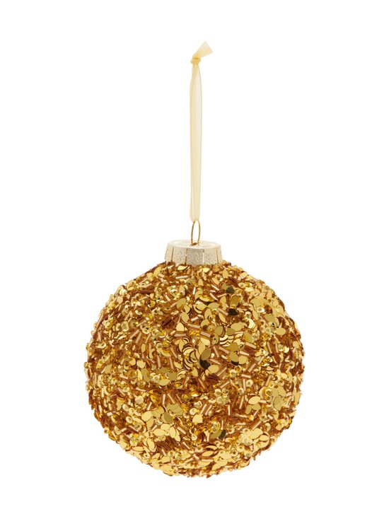 Gold Glitter -lasipallo 7,9 cm