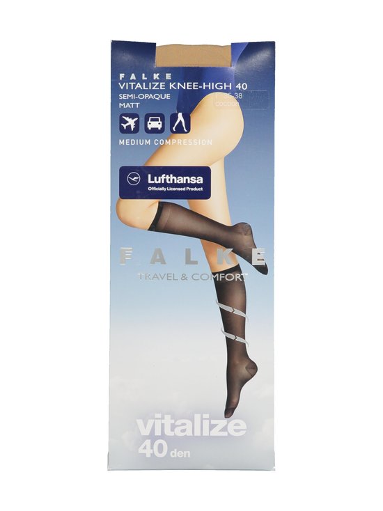 Falke - Vitalize 40 den -lentosukat - 4059 COCOON - photo 1 Falke - Vitalize 40 den -lentosukat - 4059 COCOON | Stockmann - photo 1