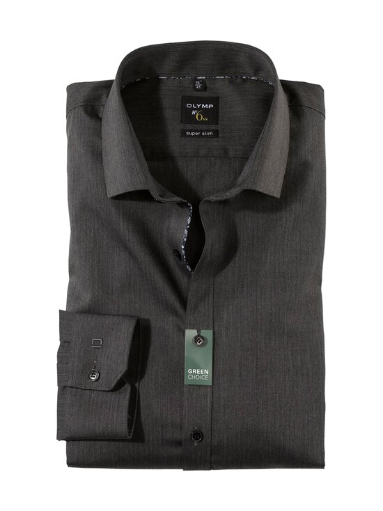herringbone GREEN No.6 Modern Kent -kauluspaita