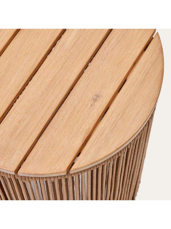 Kave Home - Dandara-sivupöytä akaasia/beige ⌀ 40 cm - BEIGE | Stockmann - photo 3