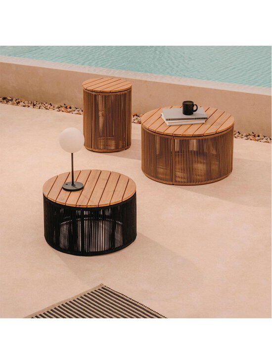 Kave Home - Dandara-sivupöytä akaasia/beige ⌀ 40 cm - BEIGE | Stockmann - photo 5