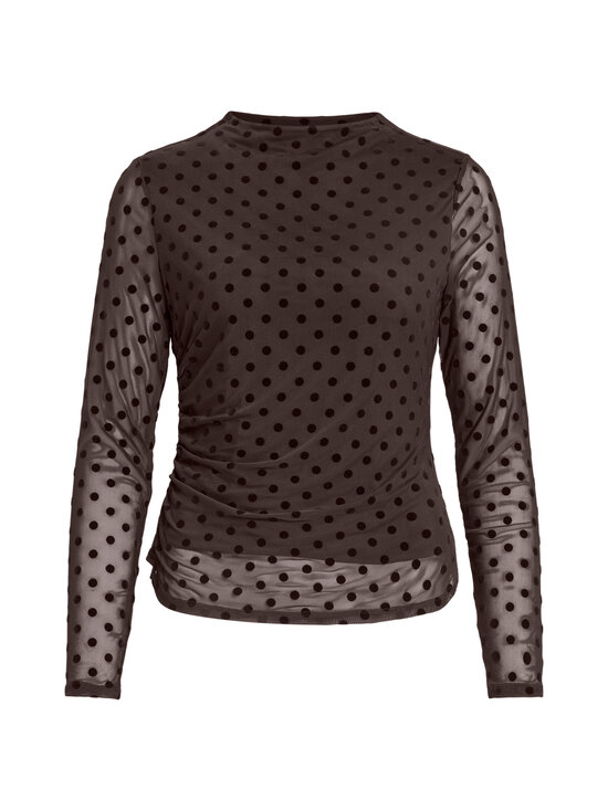 Vila - Särk Virikke Funnel Neck - COFFEE BEAN AOP:FLOCK DOT | Stockmann - photo 1