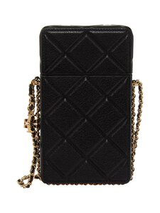 Tory Burch - Fleming Phone Crossbody -puhelinlaukku - 001 BLACK | Stockmann