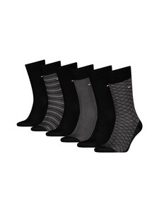 Tommy Hilfiger - TH Men Birdeye zeķes dāvanu komplektā 6-pāri - 002 BLACK Tommy Hilfiger - TH Men Birdeye zeķes dāvanu komplektā 6-pāri - 002 BLACK | Stockmann