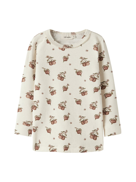 Lil' Atelier - NmfGayo Sig Slim -trikoopaita - TURTLEDOVE AOP:APPLES | Stockmann - photo 1