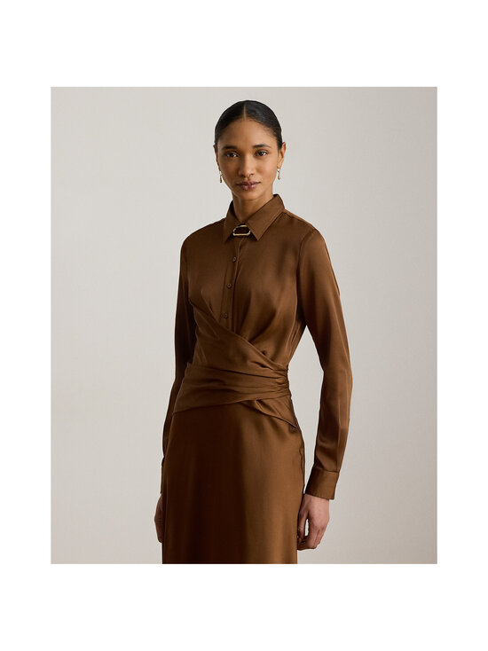 Lauren Ralph Lauren - Wrap Detail -mekko - 001 LIGHT TOBACCO | Stockmann - photo 4