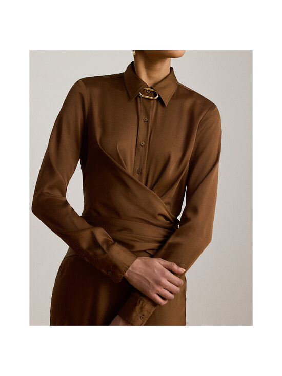 Lauren Ralph Lauren - Wrap Detail -mekko - 001 LIGHT TOBACCO | Stockmann - photo 5