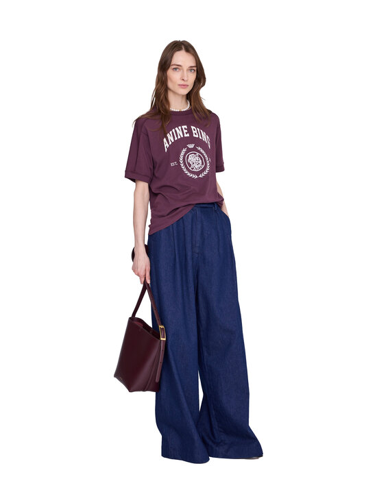 Anine Bing - Jaylin Collegiate t-paita - BGN28 FIG | Stockmann - photo 1