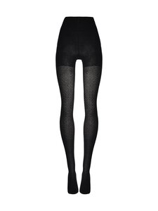 Wolford - Merino Pattern adītas zeķubikses 100 den - 7005 BLACK | Stockmann
