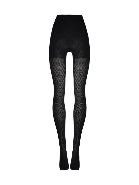 Wolford - Merino Pattern adītas zeķubikses 100 den - 7005 BLACK | Stockmann - photo 1