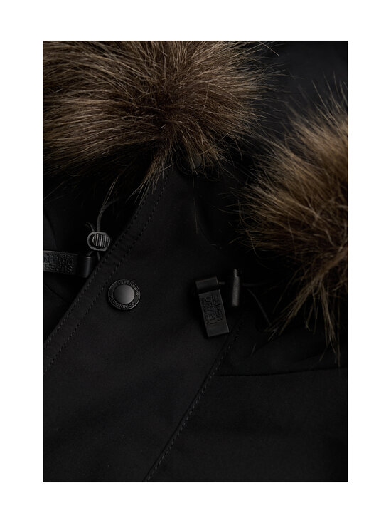 Superdry - Faux Fur Everest Bomber -toppatakki - 12A JET BLACK | Stockmann - photo 8
