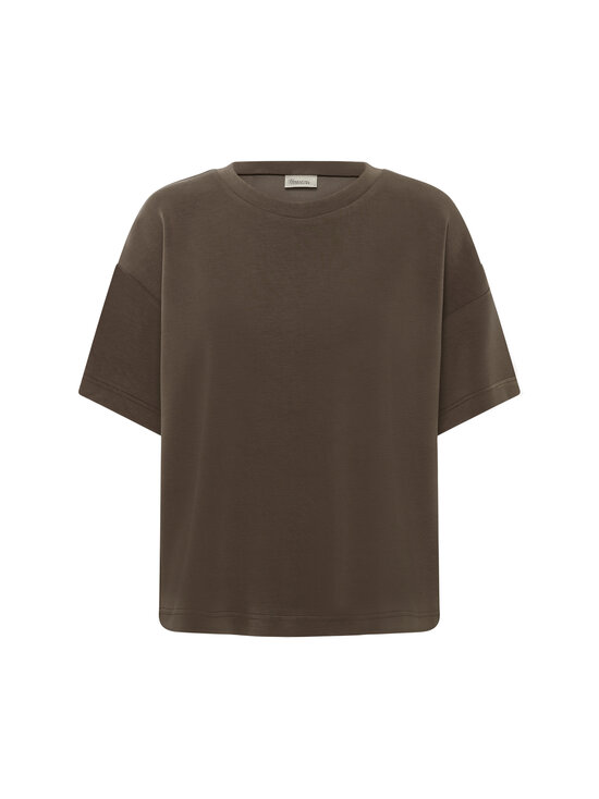 MY ESSENTIAL WARDROBE - HelleMW Embroidery Boxy t-paita - 130 MAJOR BROWN | Stockmann - photo 1