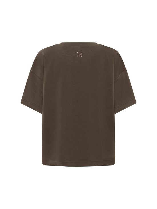 MY ESSENTIAL WARDROBE - HelleMW Embroidery Boxy t-paita - 130 MAJOR BROWN | Stockmann - photo 2