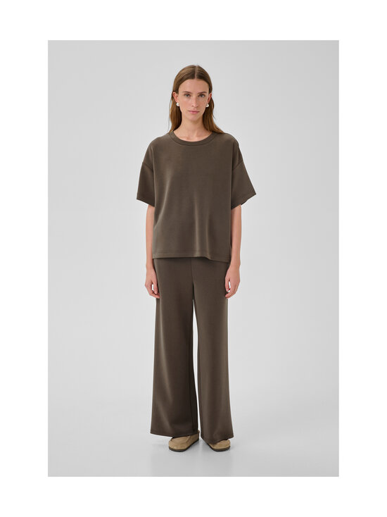 MY ESSENTIAL WARDROBE - HelleMW Embroidery Boxy t-paita - 130 MAJOR BROWN | Stockmann - photo 5