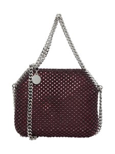 Stella McCartney - Mini Eco Crystals & Mesh -olkalaukku - 6008 RAISIN | Stockmann
