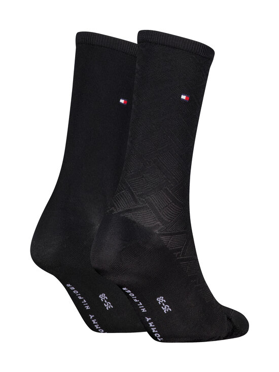 Tommy Hilfiger - Flag-sukat 2-pack - 001 BLACK | Stockmann - photo 2