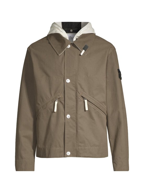 Stone Island - Puuvillatakki hupulla - V0054 MILITARY GREEN - photo 1 Stone Island - Puuvillatakki hupulla - V0054 MILITARY GREEN | Stockmann - photo 1
