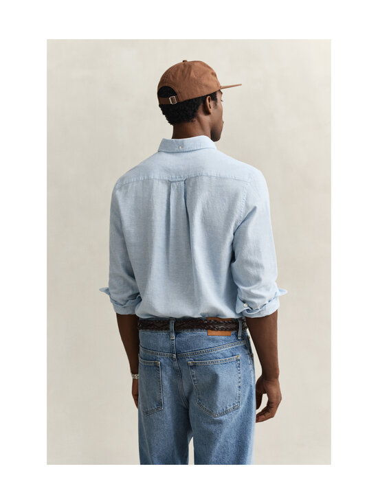 GANT - Triiksärk Regular Cotton Linen - 450 SKY BLUE | Stockmann - photo 3