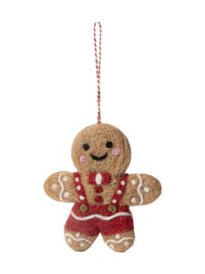 Pentik - Hannu Gingerbread filca rotājums 9 cm - BROWN | Stockmann
