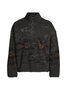 Levi's - Idyllwild Sherpa Popover Horse -teddypaita - 0000 RUNNING HORSES LANDSCAPE DARK PHANTOM | Stockmann