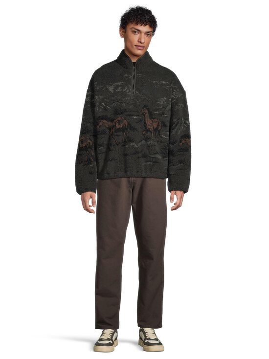 Levi's - Idyllwild Sherpa Popover Horse -teddypaita - 0000 RUNNING HORSES LANDSCAPE DARK PHANTOM | Stockmann - photo 2