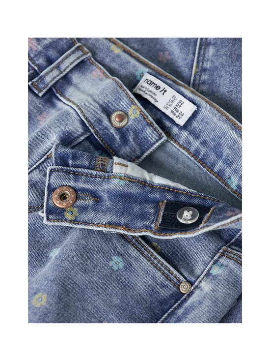 Name It - NmfSalli Slim šorti - MEDIUM BLUE DENIM DETAIL:FLOWER | Stockmann - photo 3
