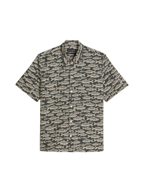 Marc O'Polo - Lyhythihainen kauluspaita - 3675 BRIGHT GREEN_MULTI_13 | Stockmann - photo 1