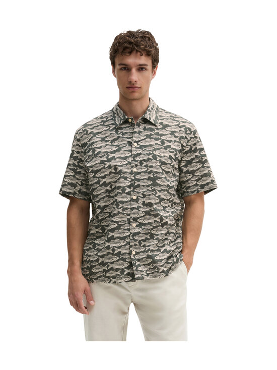 Marc O'Polo - Lyhythihainen kauluspaita - 3675 BRIGHT GREEN_MULTI_13 | Stockmann - photo 2