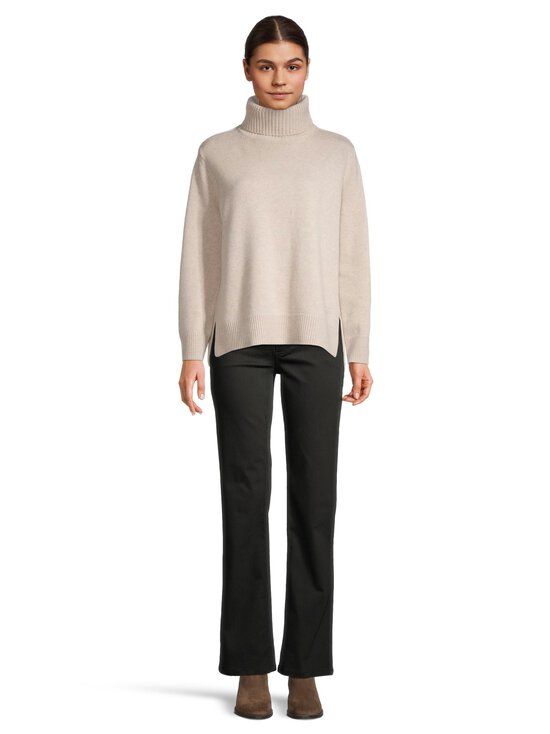 Maison Kitsuné - Comfort Turtleneck -merinovillaneule - H218 LIGHT BEIGE MELANGE | Stockmann - photo 2