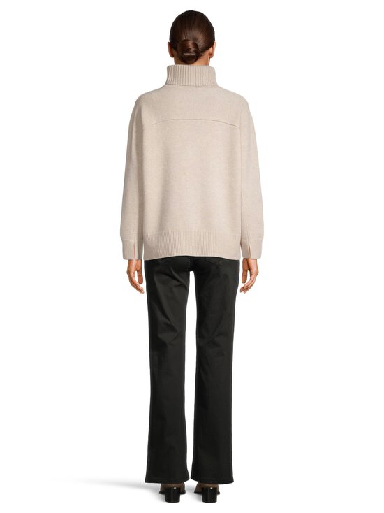 Maison Kitsuné - Comfort Turtleneck -merinovillaneule - H218 LIGHT BEIGE MELANGE | Stockmann - photo 3