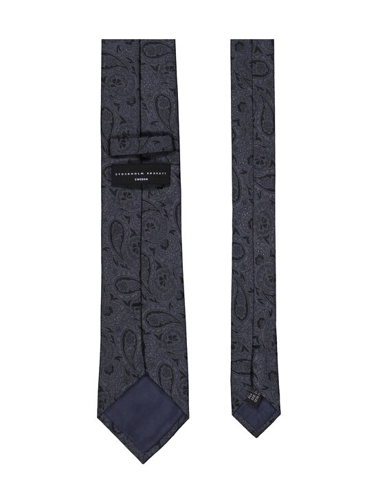 Stockholm Kravatt - Paisley-silkkisolmio - 024 GREY BLACK - photo 2 Stockholm Kravatt - Paisley-silkkisolmio - 024 GREY BLACK | Stockmann - photo 2