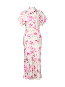 Malina - Alivia-satiininen midimekko - 12096 TULIP PINK | Stockmann