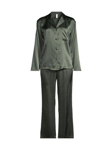 Damella - Silk Plain -pyjama - 258 DARK OLIVE | Stockmann