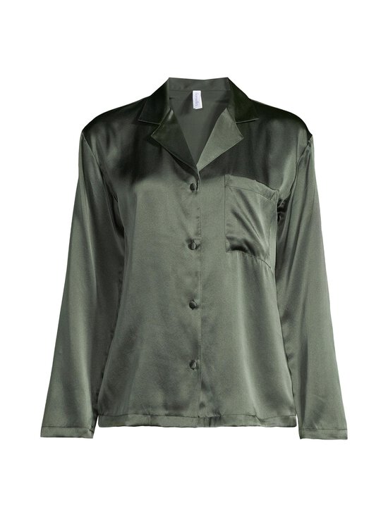 Damella - Silk Plain -pyjama - 258 DARK OLIVE | Stockmann - photo 2