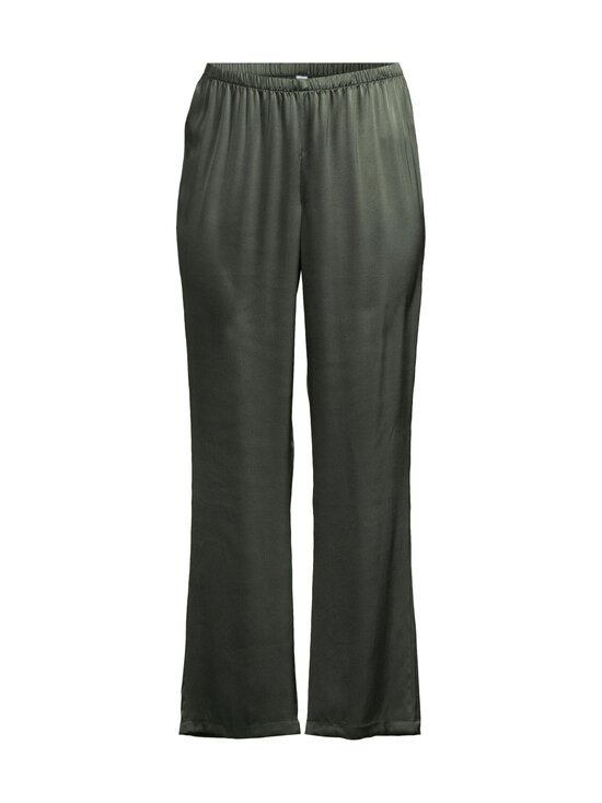 Damella - Silk Plain -pyjama - 258 DARK OLIVE | Stockmann - photo 3