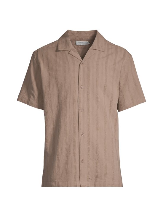 CONSTRUE - Toucan Structured Cuban -kauluspaita - MUD BROWN | Stockmann - photo 1