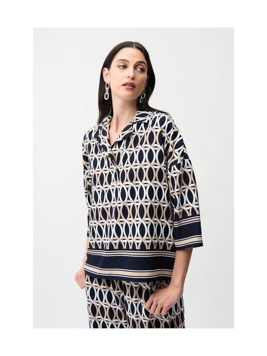 Joseph Ribkoff - Pluus Geometric Print Boxy - 3316 MIDNIGHT BLUE/MULTI | Stockmann - photo 2