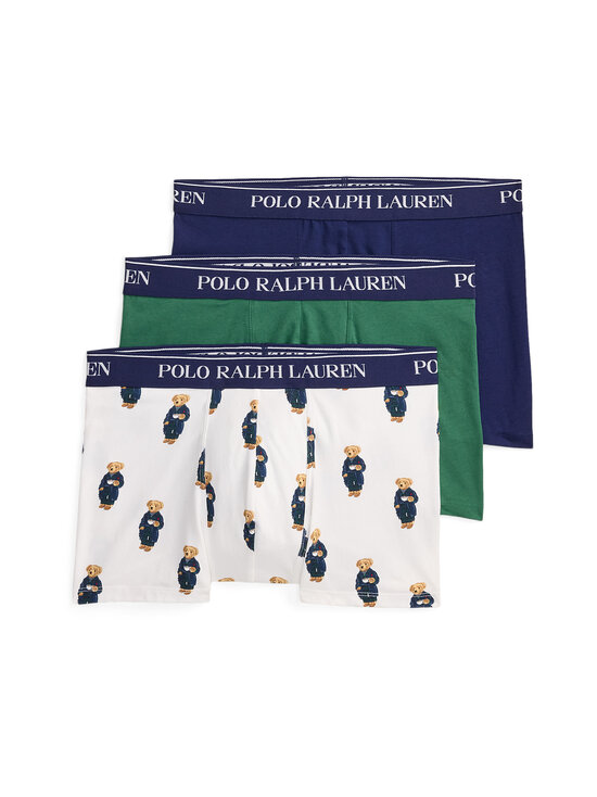 Polo Ralph Lauren - Classic-bokserit 3-pack - 228 3PK NP NVY/VERANOGRN/WHITE AOB | Stockmann - photo 1