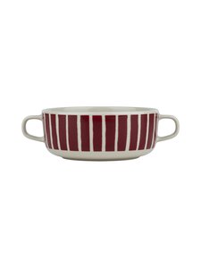 Marimekko - Oiva Piccolo -kahvallinen kulho 5 dl - STONEWARE, BURGUNDY | Stockmann